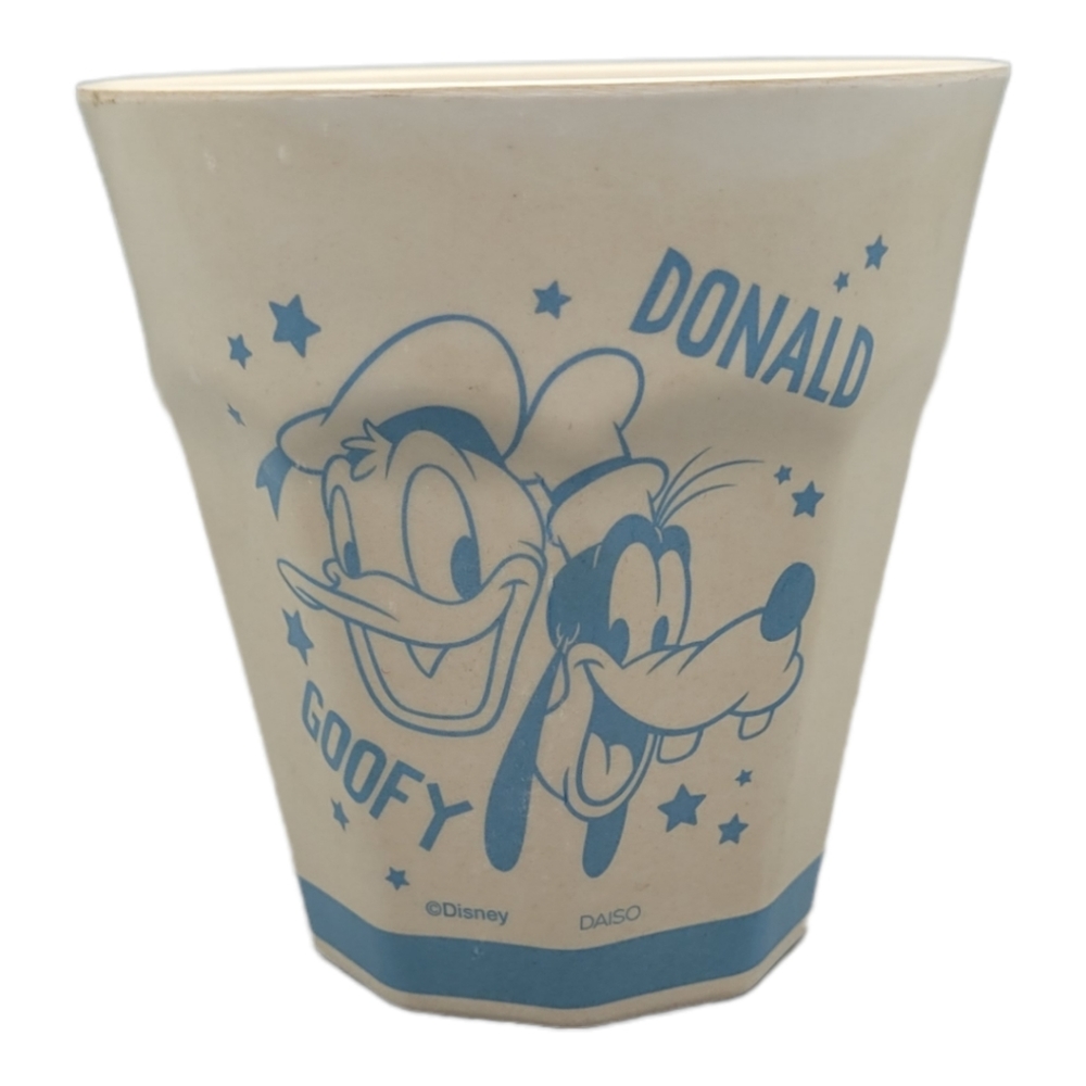 Daiso Disney MICKEY & FRIENDS CUP 10 fl oz Disney Donald & Goofy Cup  Bamboo